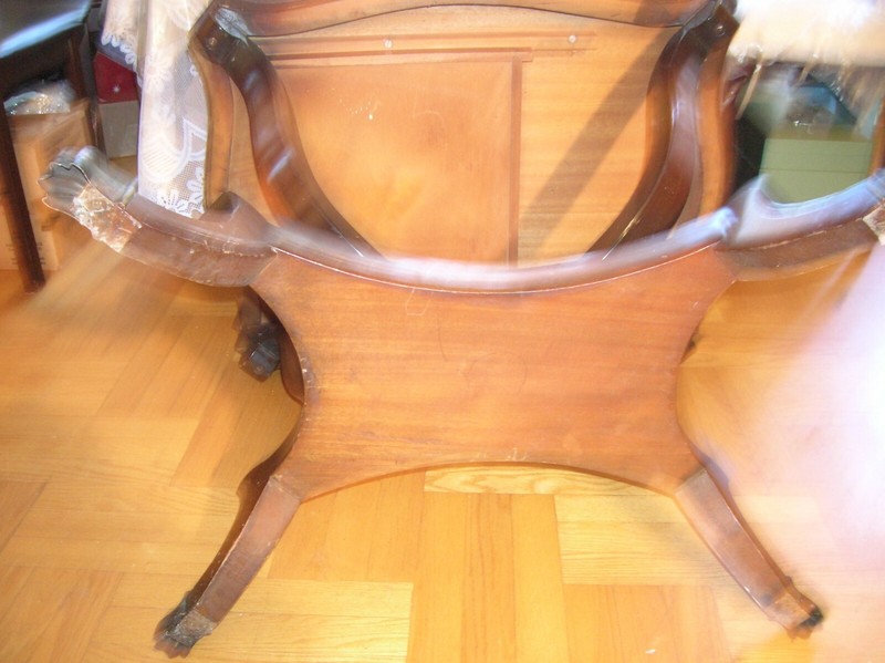 ANTIQUE LOVELY REGENCY STYLE INLAID FRUIT WOOD SOFA TABLE 27"h x 30"x23"w gallery