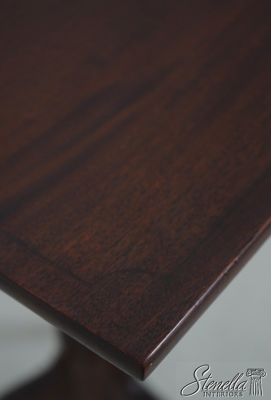L71202: NATHAN MARGOLIS Mahogany Tilt Top Pedestal Table gallery