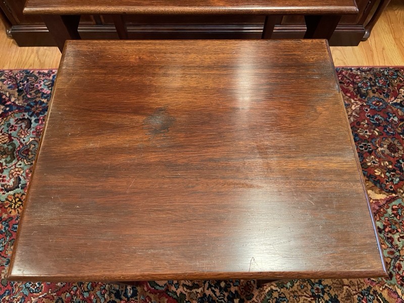 Henkel Harris Mahogany Stacking Tables Finish 29 gallery