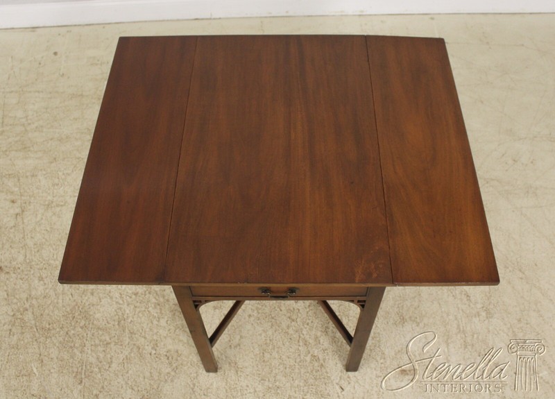 F55946EC: KITTINGER Chippendale Mahogany Pembroke Table gallery