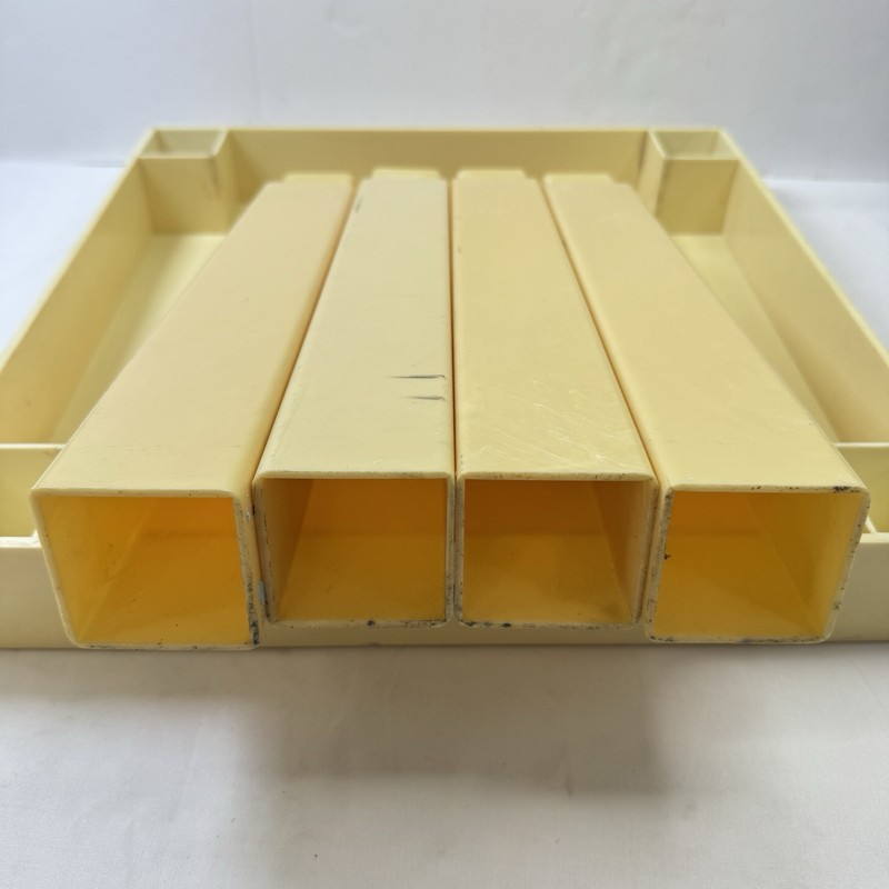 VTG 1970s Parsons Side Table Kartell Style Pop Art Syroco Plastic Black & White gallery