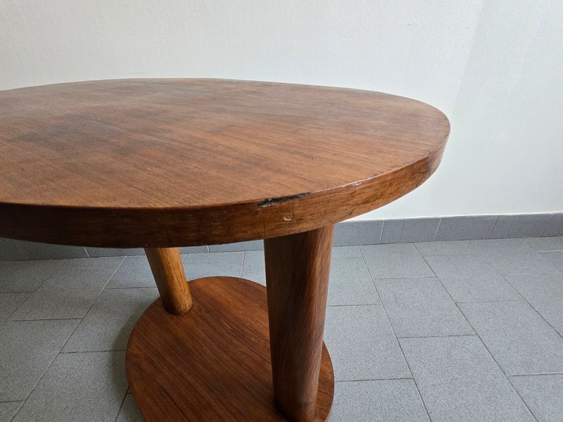 Side Table Pedestal Table Vintage 1940 1950 Beech 40S 50S Retro Rockabilly Zazou gallery