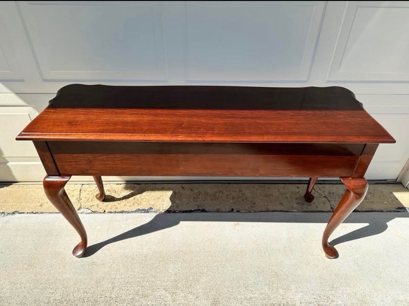 Pennsylvania House Cherry Queen Anne Console Sofa Table gallery