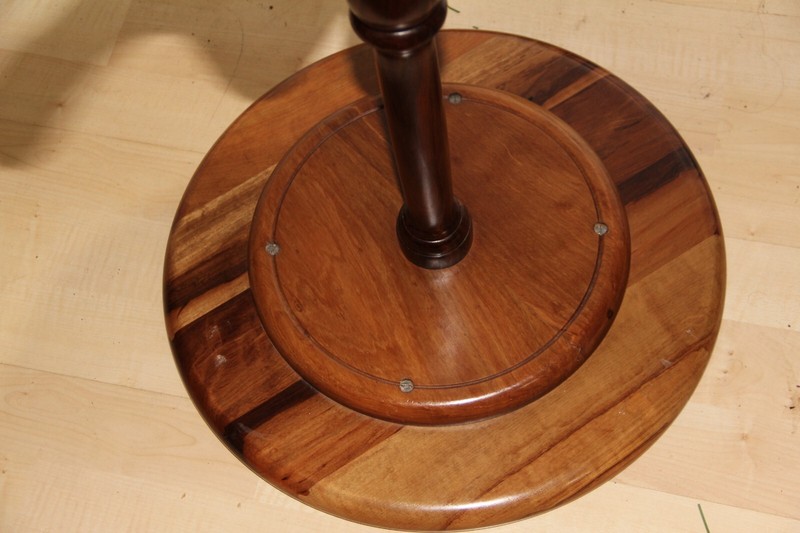 Quality Rosewood Coromandel Round Side Tripod Table, Occasional Table, gallery