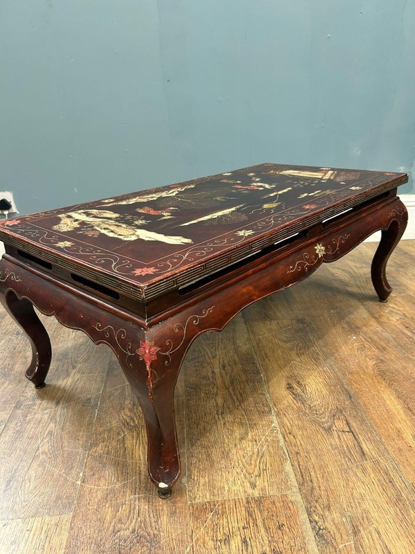 Chinese Lacquered Coffee Table Chinoiserie gallery
