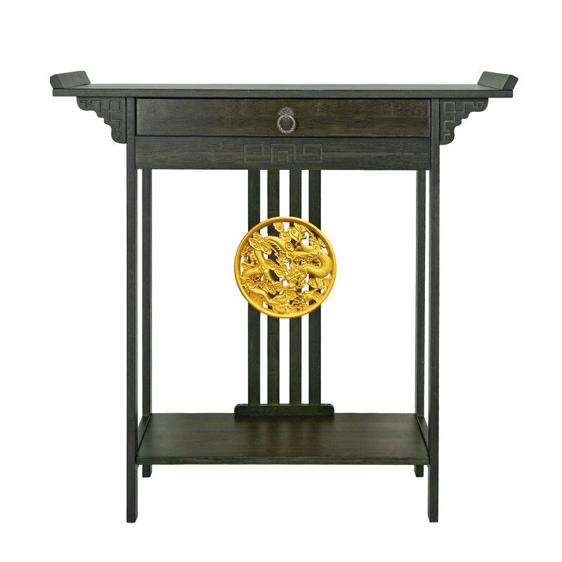 China Style Console Table Vintage Hall Furniture Chic Shelf Drawer End Stand gallery