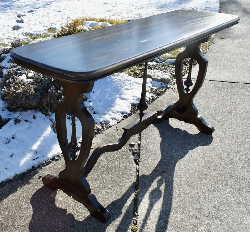 Vintage Walnut Jacobean Style Console/Sofa Table gallery