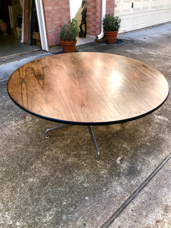 c. 1970’s Eames Herman Miller 60" Rosewood Dining Table Vintage MCM gallery