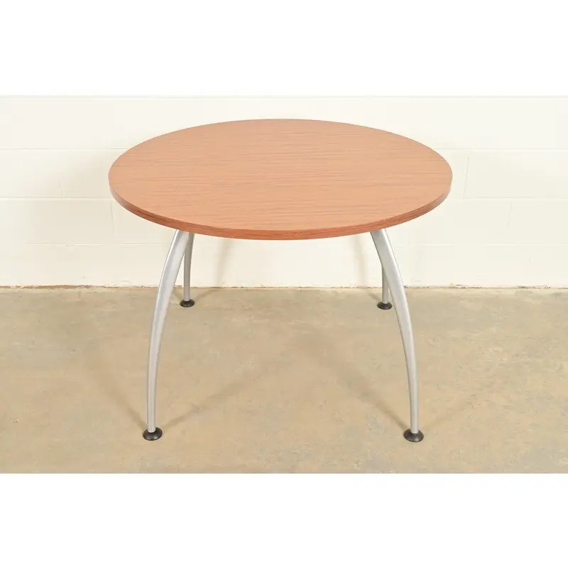 Herman Miller Style Modern Spider Leg Round Dining Table or Game Table gallery