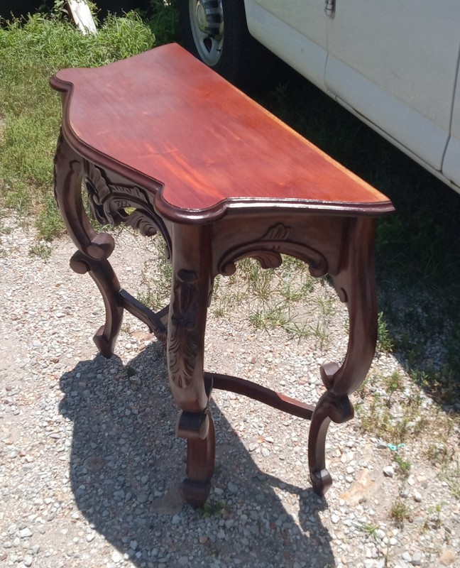 Teak Carved Entry Table / Side Table (ENT61) gallery