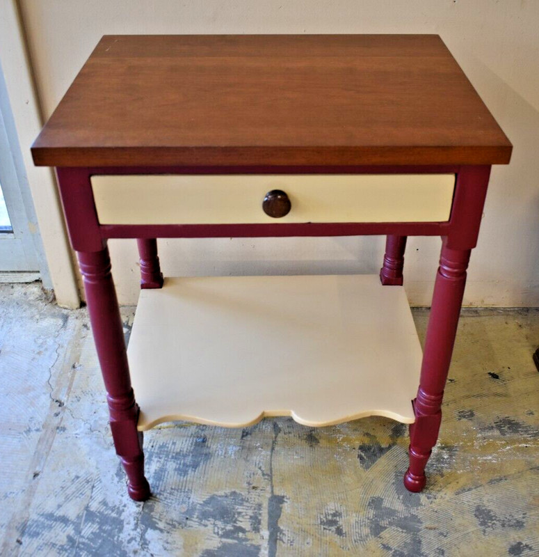 Antique Restored Side Table, Bedroom Night Stand gallery
