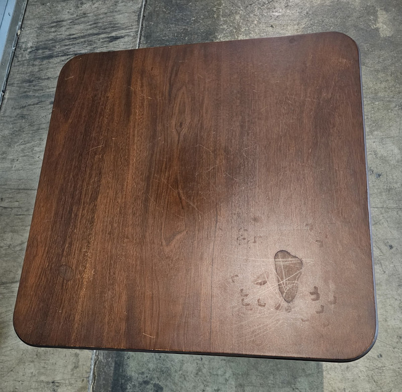 KITTINGER Williamsburg Mahogany Square Tilt Top Table Occasional Table CW 69 gallery