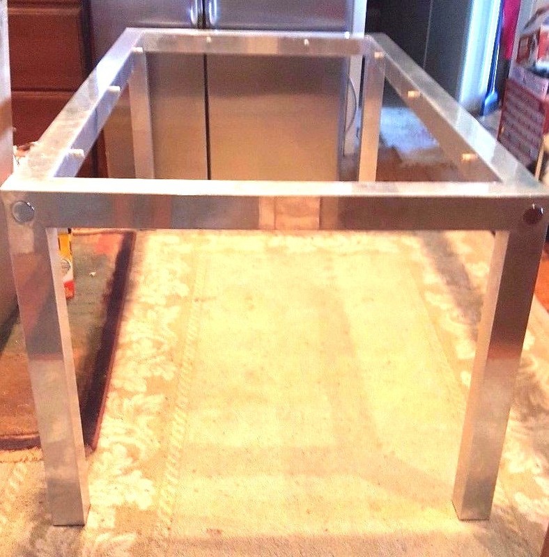 Rausch Aluminum Outdoor Extension Dining Table! Incredible Tubes Hold Extension