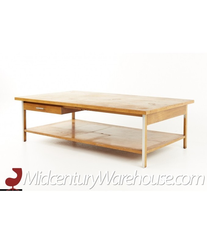 Paul Mccobb for Calvin Mid Century Large Walnut Coffee Table gallery