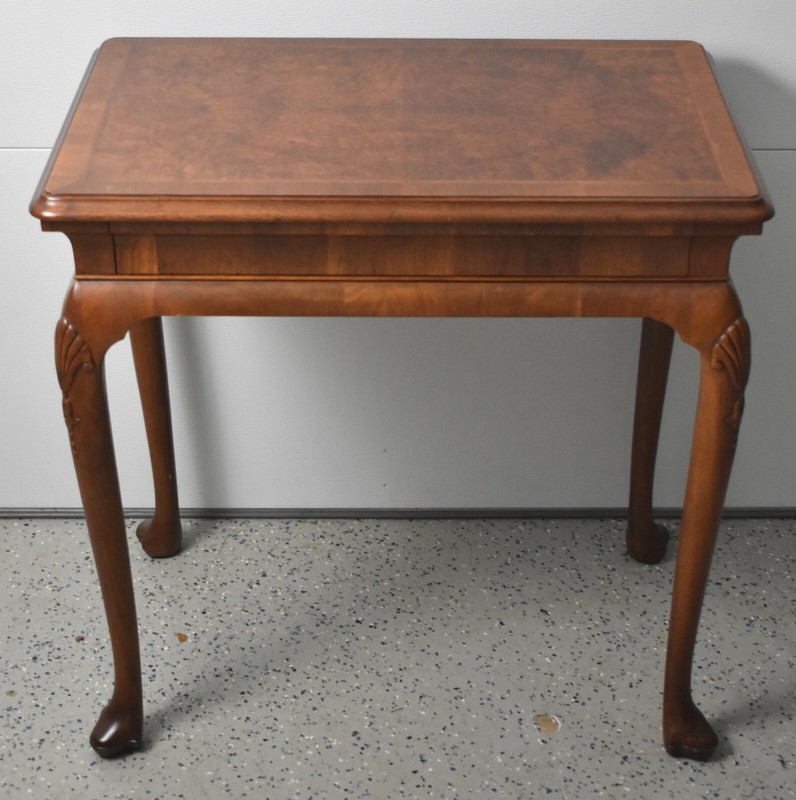Baker Colonial Williamsburg Mahogany One Drawer Table Queen Anne Style “Rare”