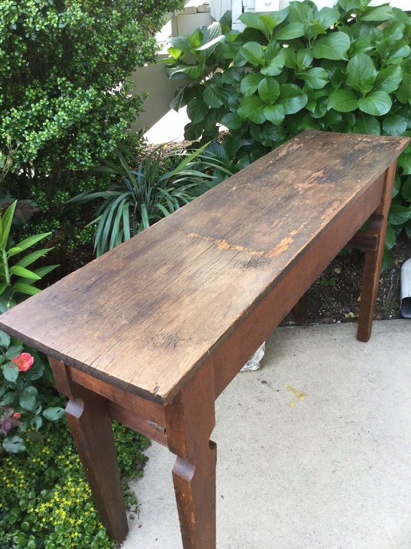 Antique Mixed Wood Primitive Middle Tennessee Side or Serving Refectory Table gallery