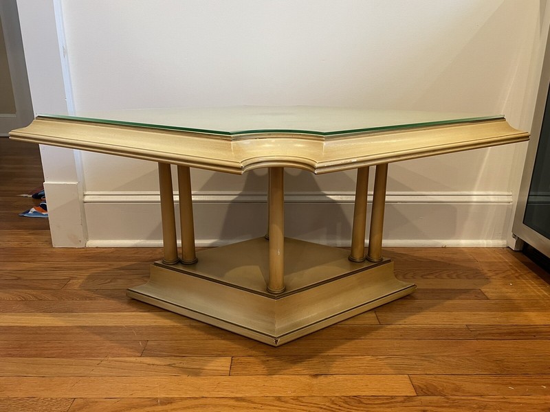 Vintage Hollywood Regency Neoclassical Coffee Table gallery