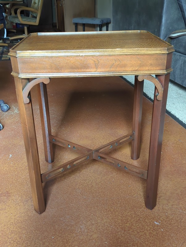 End Table Side Table MCM Mid Century Modern Oak