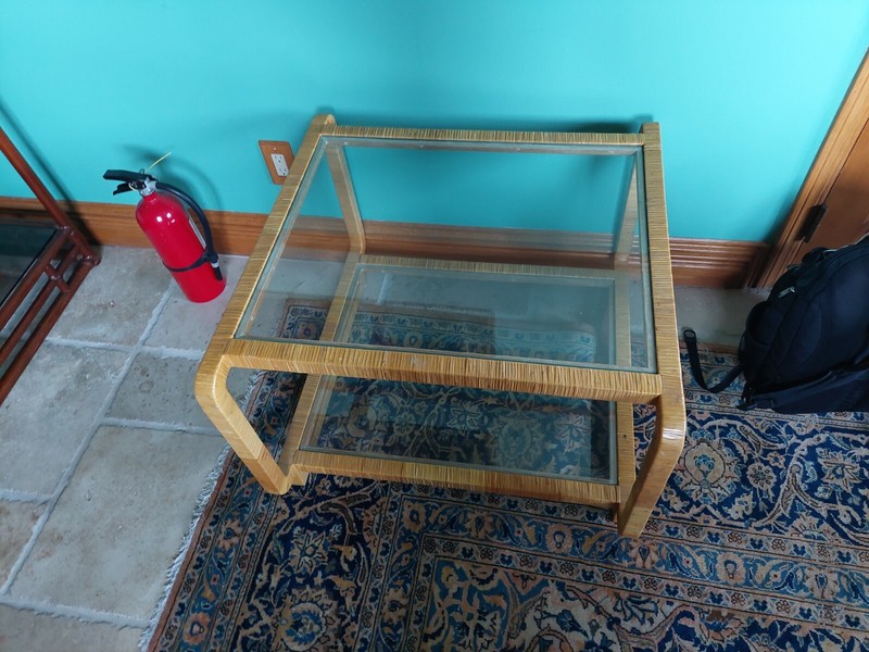 Vintage Handmade Wrapped Bamboo furniture set