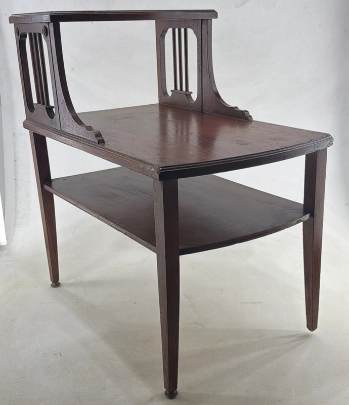 MCM #7437 Single Mersman End Table Genuine Mid Century Modern Tiered Step 2 Tier