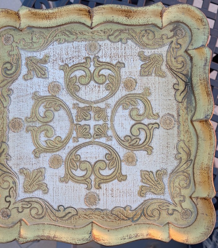 1 Florentine Nesting Table Gold Tone MCM Hollywood Regency Vintage Italy gallery