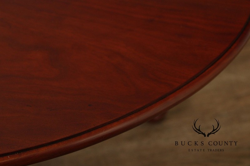 Bench Made Queen Anne Style Oval Cherry Coffee table gallery
