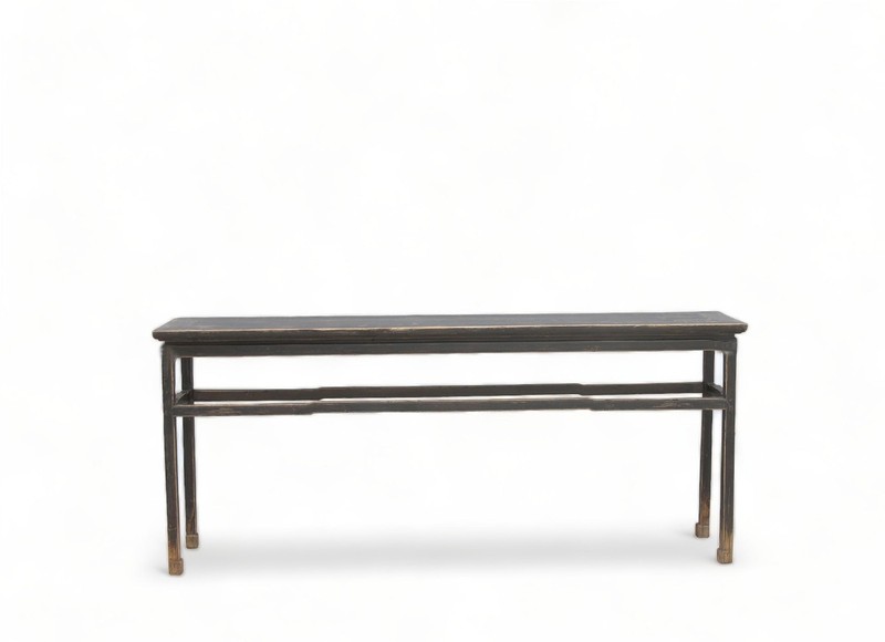 Vintage Black 79" Inch Long MingQing Console Table gallery