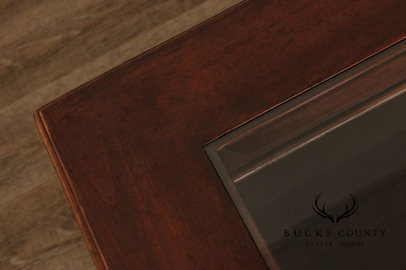 Bausman & Co. Glass Top Storage Coffee Table gallery