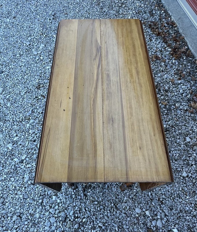 Vintage Spindle Gateleg Table W/ Drop Side & Hidden Butterfly Center Leaf gallery