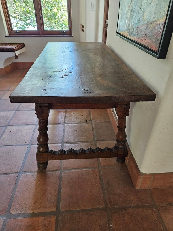 17TH C SPANISH TRESTLE TABLE gallery