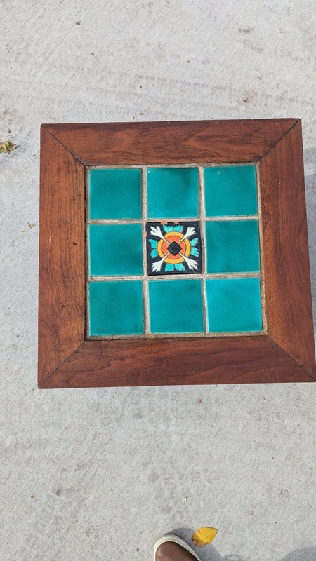 EARLY CALIFORNIA TILE TABLE TAYLOR? ERA RUSTIC SPANISH REVIVAL MISSION 20’s gallery