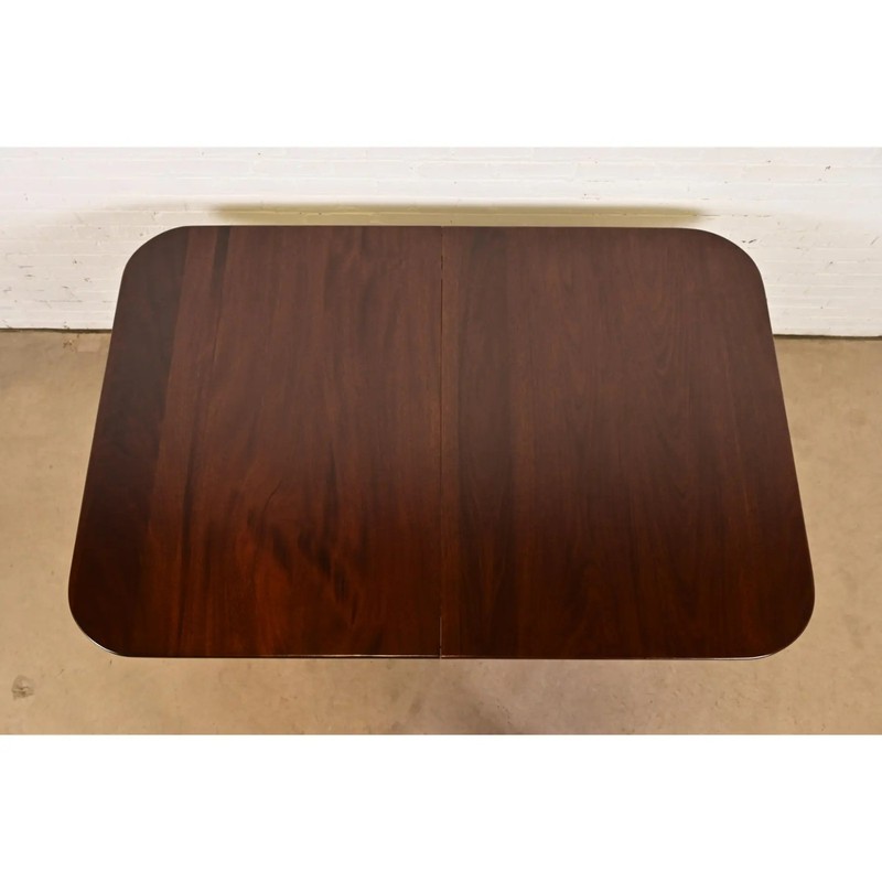 Henkel Harris Georgian Solid Mahogany Double Pedestal Extension Dining Table gallery