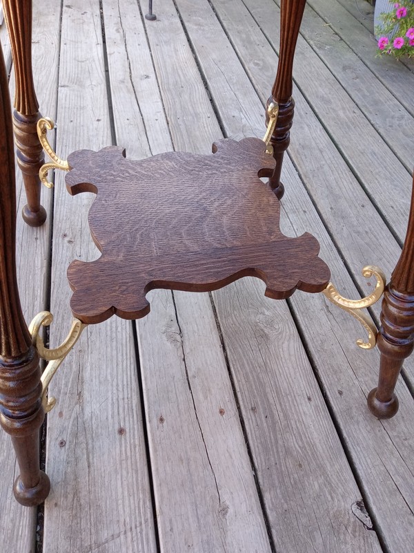 Carved Quartersawn Oak Oval Parlor Table Center Table (PRT28) gallery