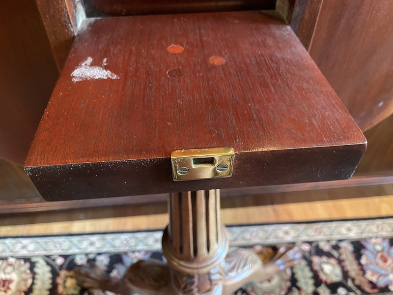 Hickory Chair? Tilt Top Large Mahogany Piecrust Ball and Claw Table gallery