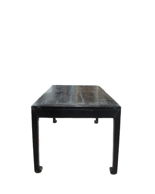 35" Tall Antique Black Lacquer Table gallery