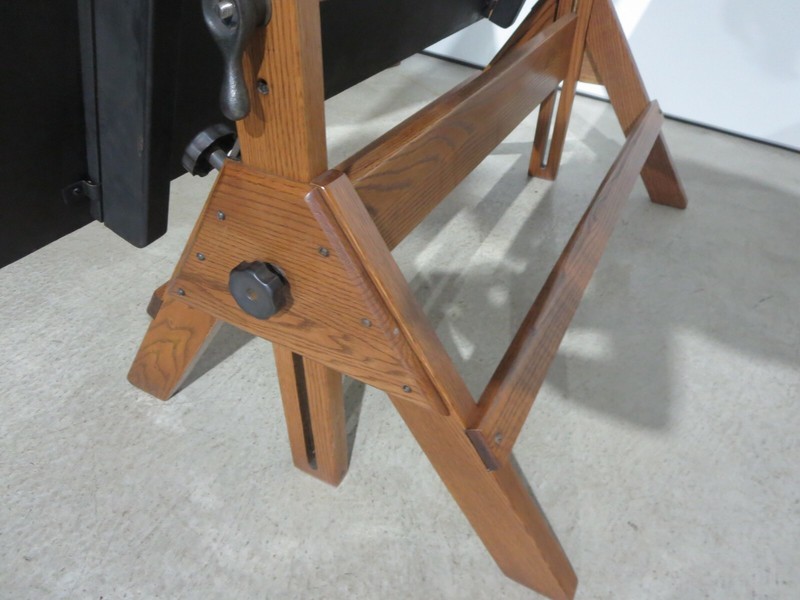 Vintage Hamilton Drafting Table 37 1/2" x 60" Long Completely Refinished gallery