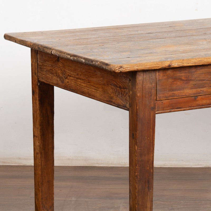 Rustic 19th Century Swedish Work Table Console with Four Drawers gallery