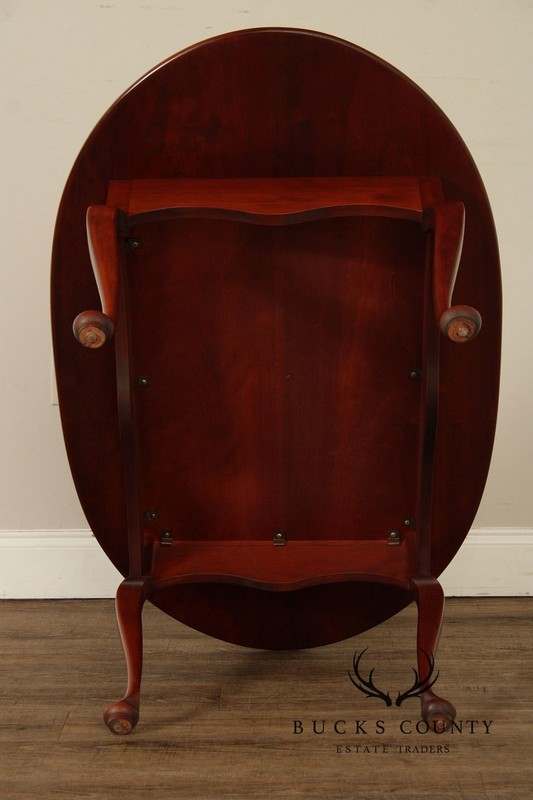 Bench Made Queen Anne Style Oval Cherry Coffee table gallery