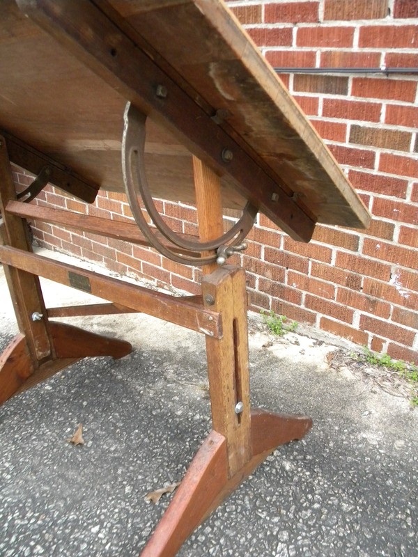 Antique Frederick Post Co.drafting table. gallery