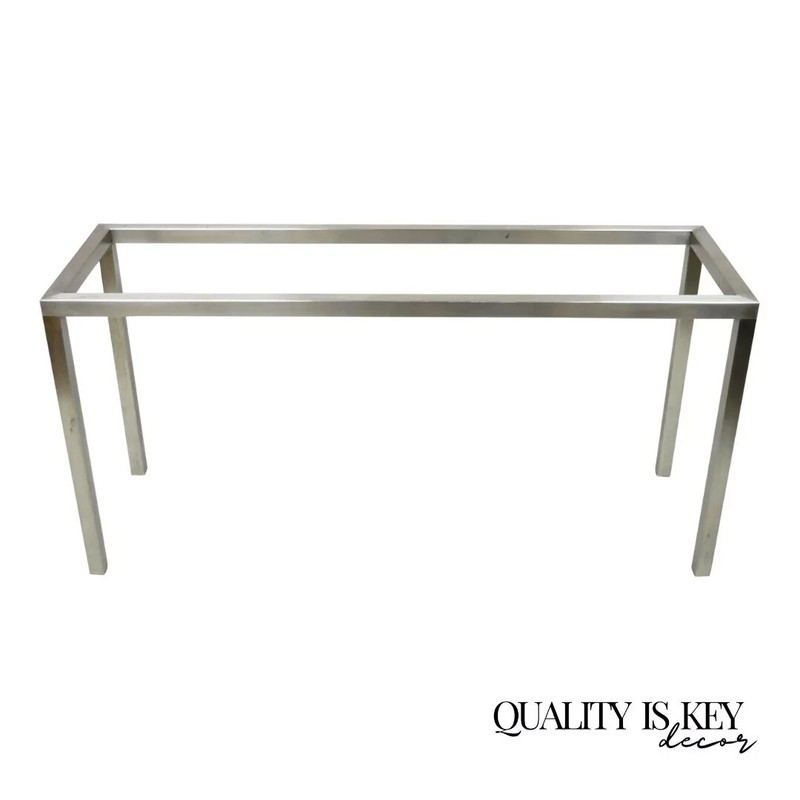 Design Institute of America Steel Mid Century Modern 58″ Long Console Hall Table