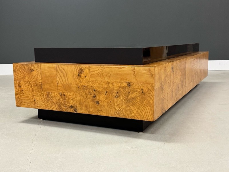 Paul Evans Burl Ash Patchwork Coffee Table gallery