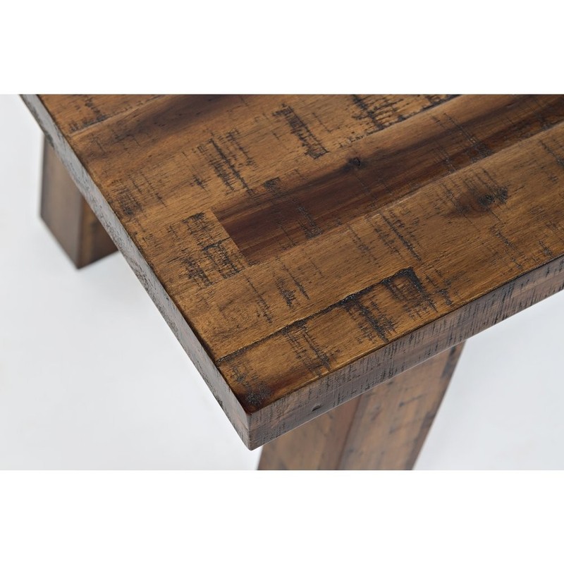 Cannon Valley Rustic Distressed Industrial Trestle 50" Coffee Table gallery