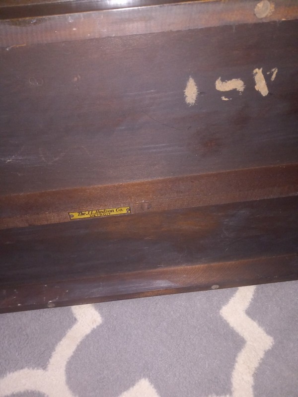 1891 JL Hudson Co. Antique Sofa Table Rare Detroit MI Gorgeous Gem Old Gateway gallery