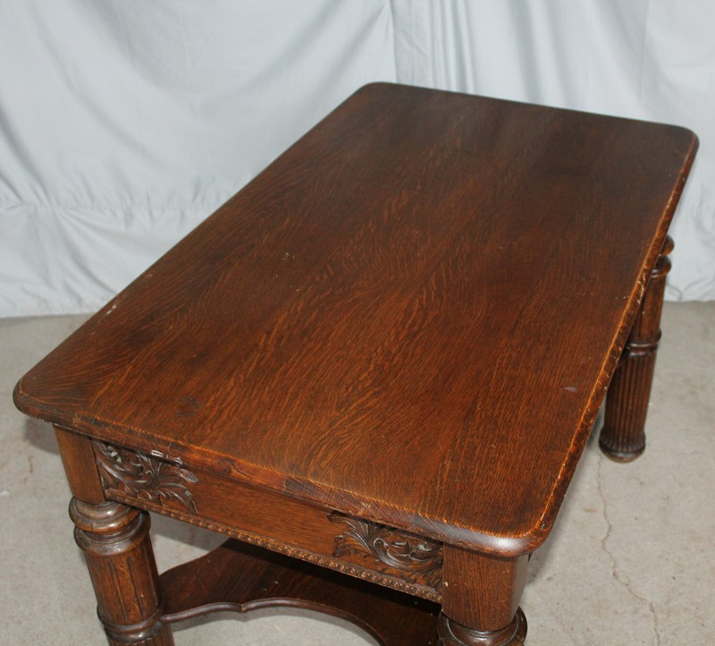 Antique Quarter sawn Oak Library Table gallery