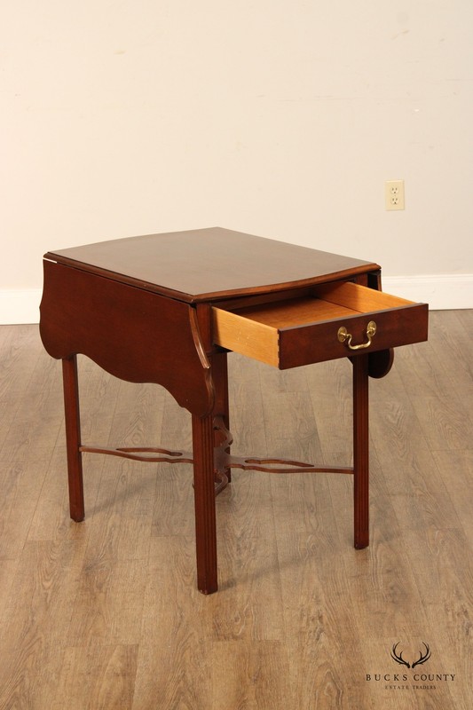 Councill Craftsmen Chippendale Style Mahogany Drop Leaf Side Table gallery