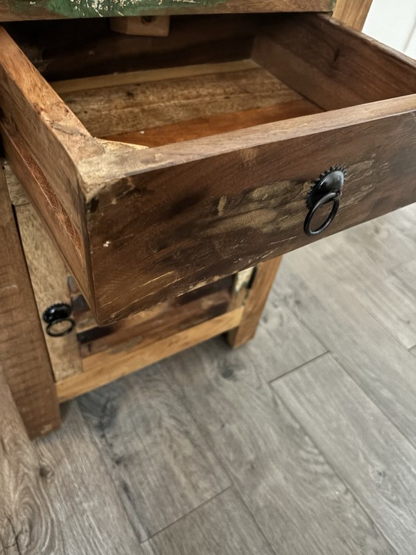 Vintage End Table With Fastened/baby Proof Swivel gallery