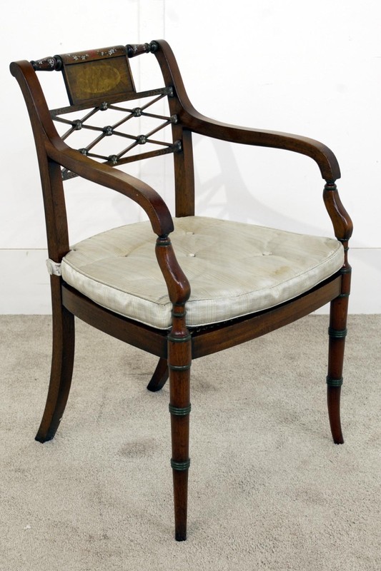 Regency Dining Set Pedestal Table and 8 Chairs Mahogany gallery