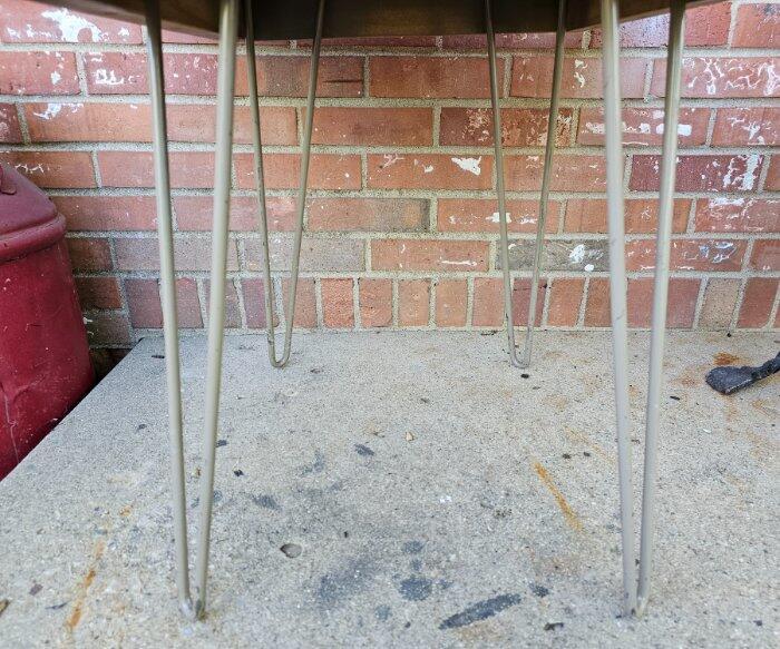 Vintage Heavy Butcher Block Wood Plant Fern Stand Side Table Handmade gallery