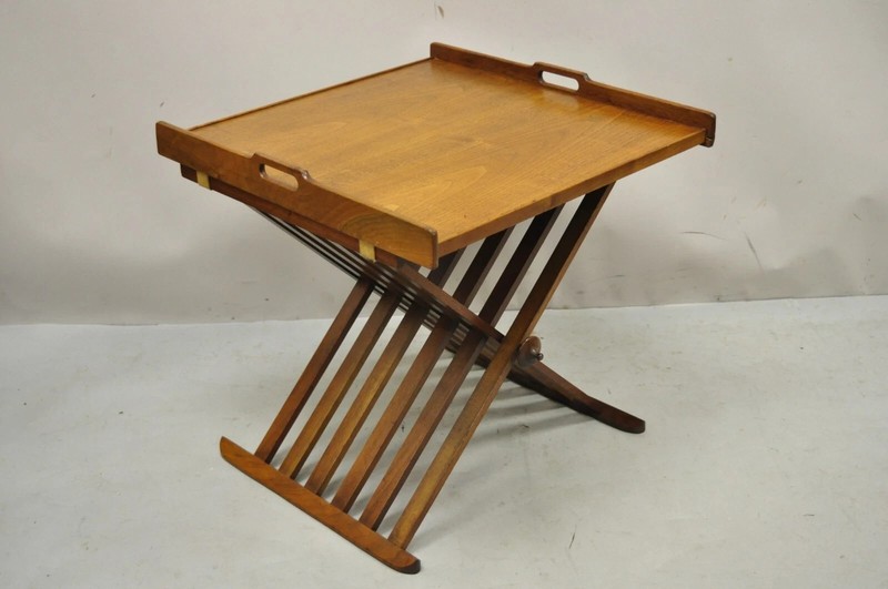 Stewart MacDougall Kipp Stewart Drexel Walnut Folding Campaign Table (B) gallery