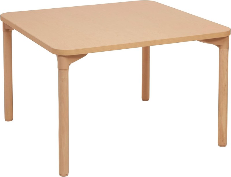 FDP Square All-Purpose Children’s Activity Table 36 x 36″ x 22″ Wood Legs